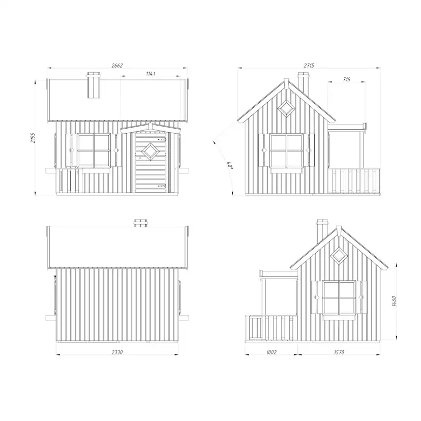 Lekstuga Palmako Otto 3,6 m2