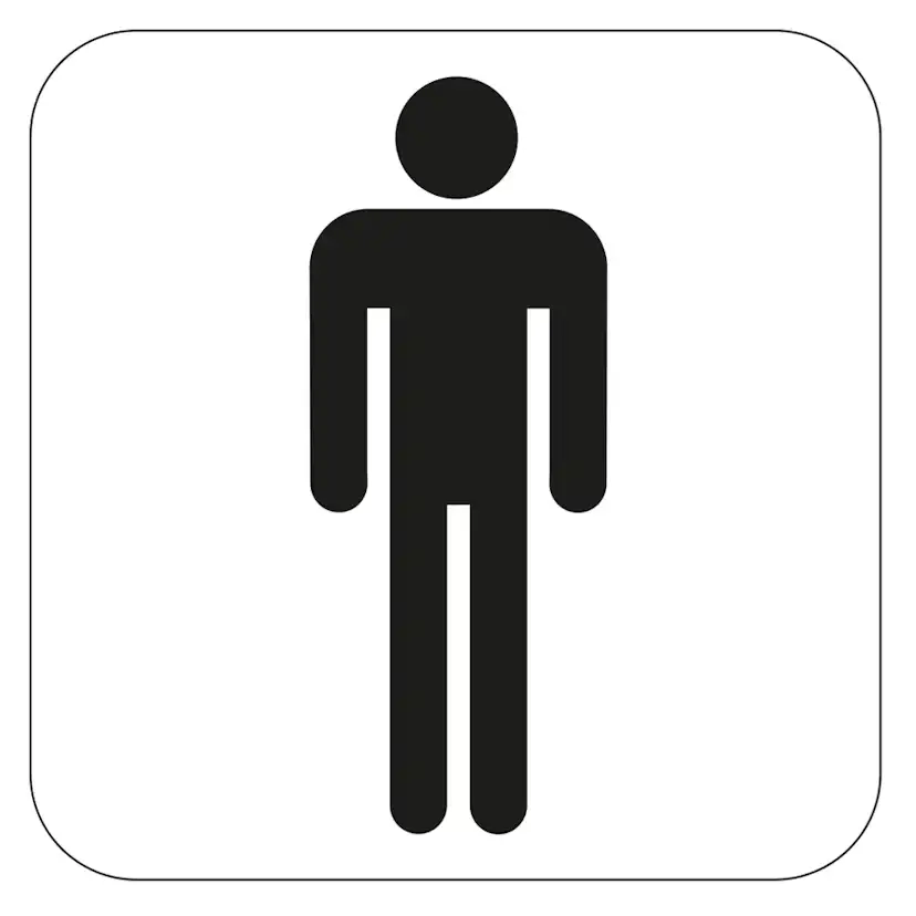 WC-Skylt Habo Herr