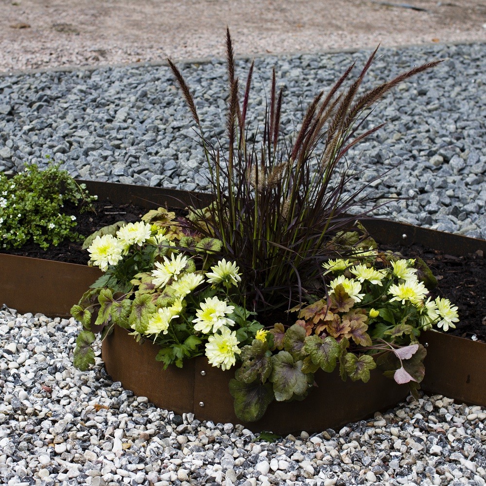 Planteringskant Flexigarden Corten Övergång