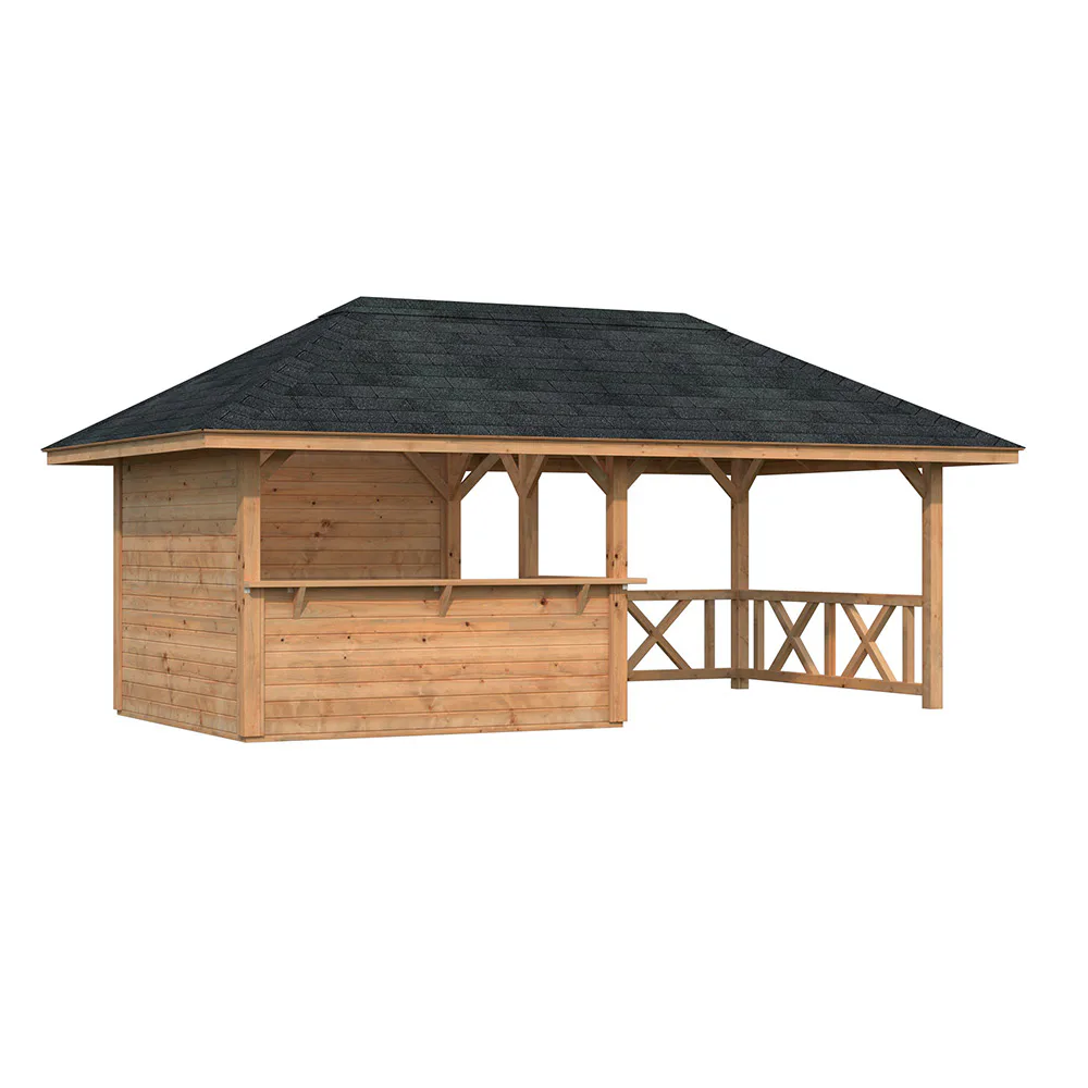 Bianca 16,6 m2 Set3 brun impregnerad Färg: Brun impregnerad