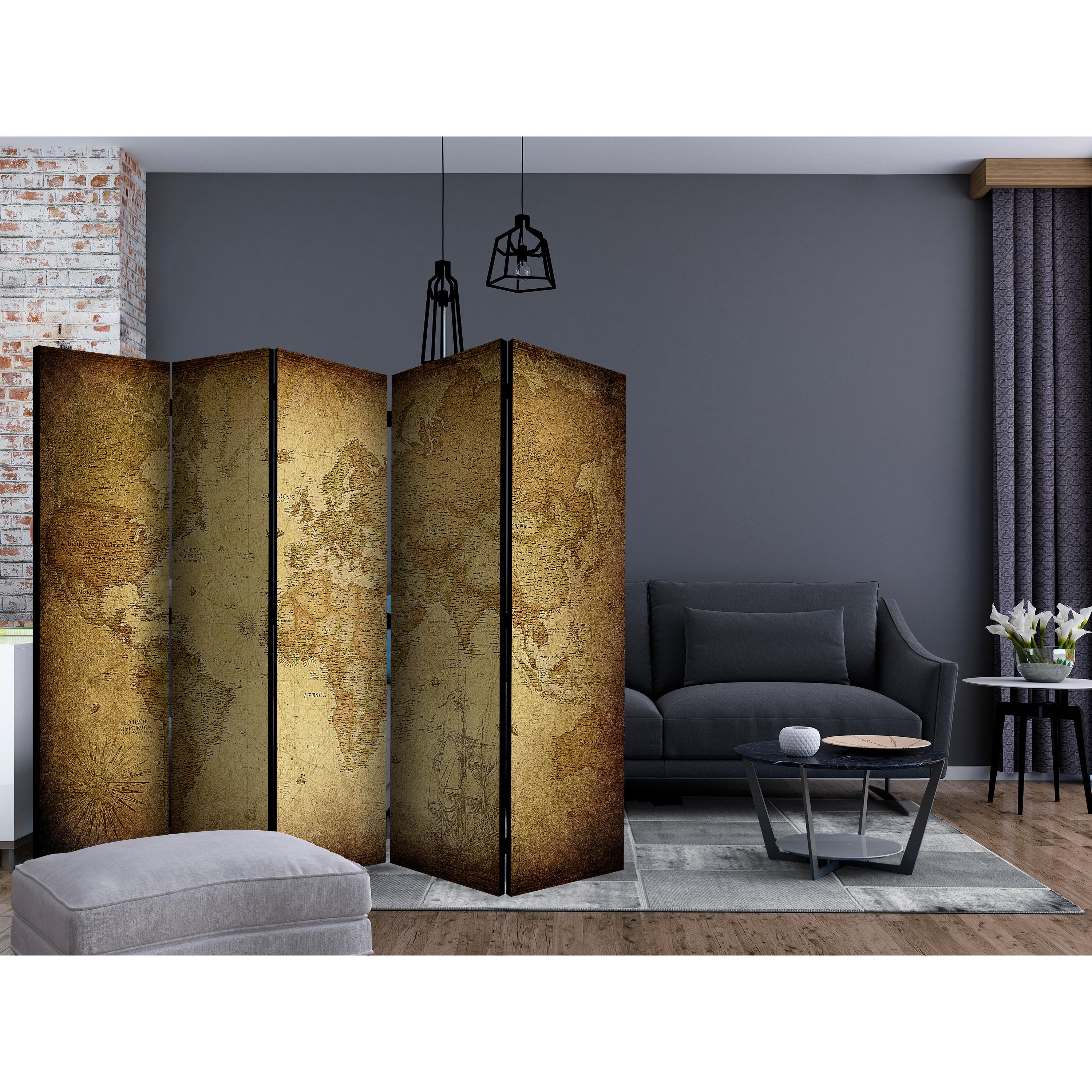 Rumsavdelare Arkiio Old Map II 225x172 cm