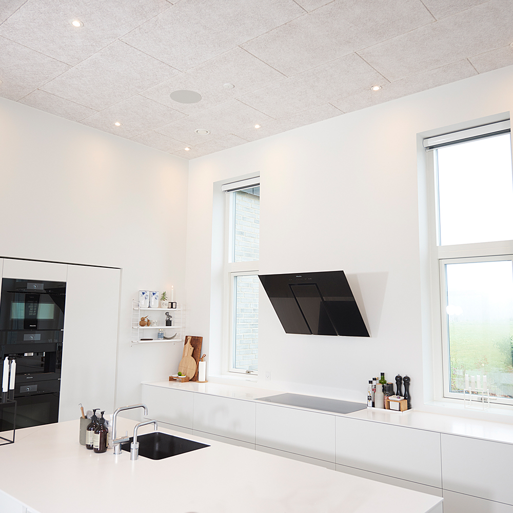 Takpanel Fibrotech Träbetong Xtrafin Vit 1200x600 mm