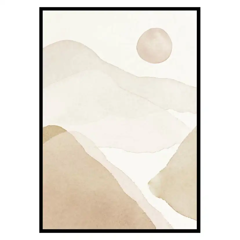 Poster Gallerix Mountain Shapes