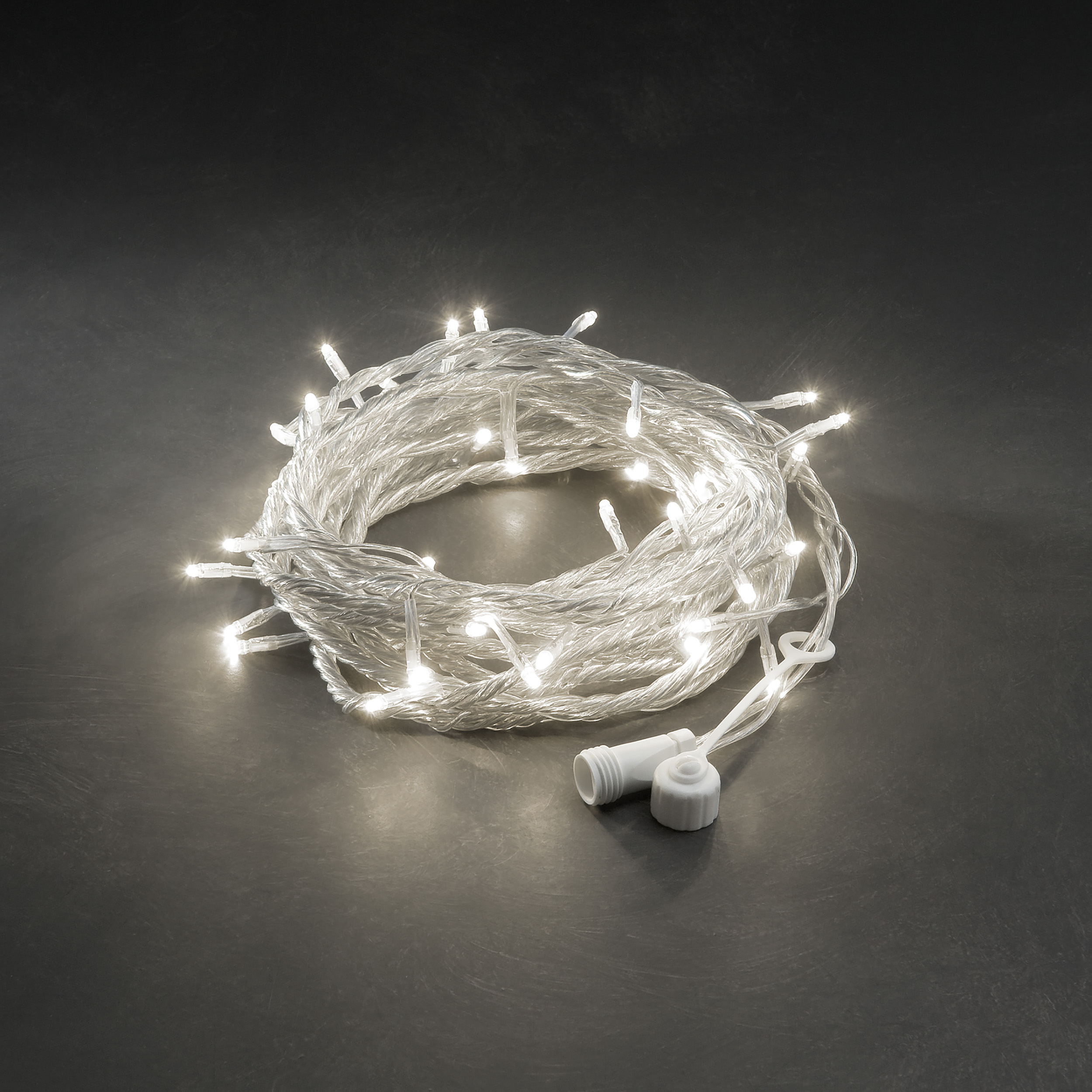 31V slinga 100 LED 100l, Varmvit/Transparent