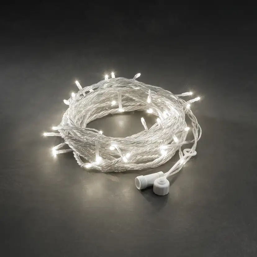 31V slinga 100 LED 100l, Varmvit/Transparent