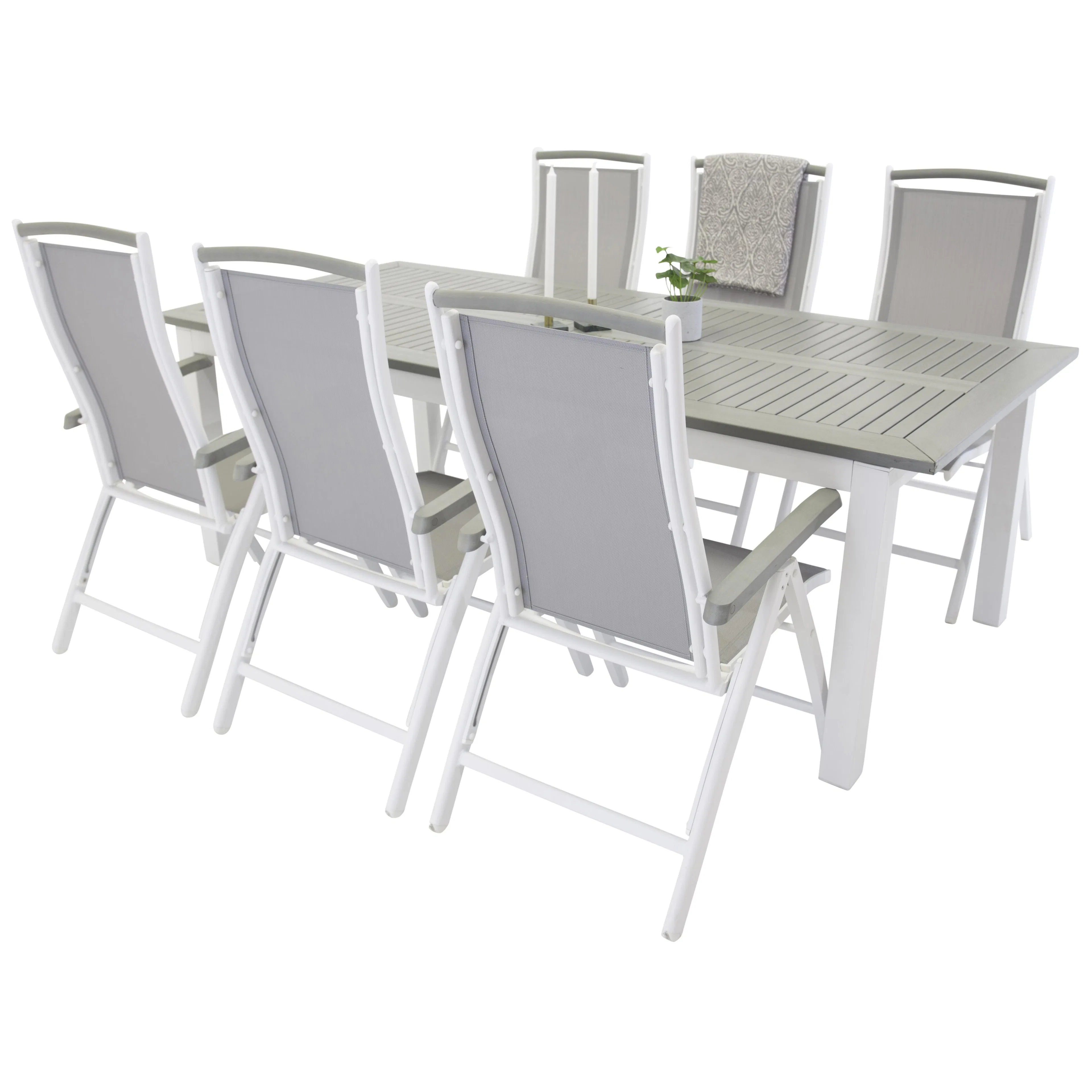 Matgrupp Venture Home Aleyna 224/324 med 6 Stolar