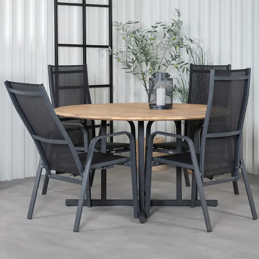 Matgrupp Venture Home Zurc med 4 Curz Matstolar