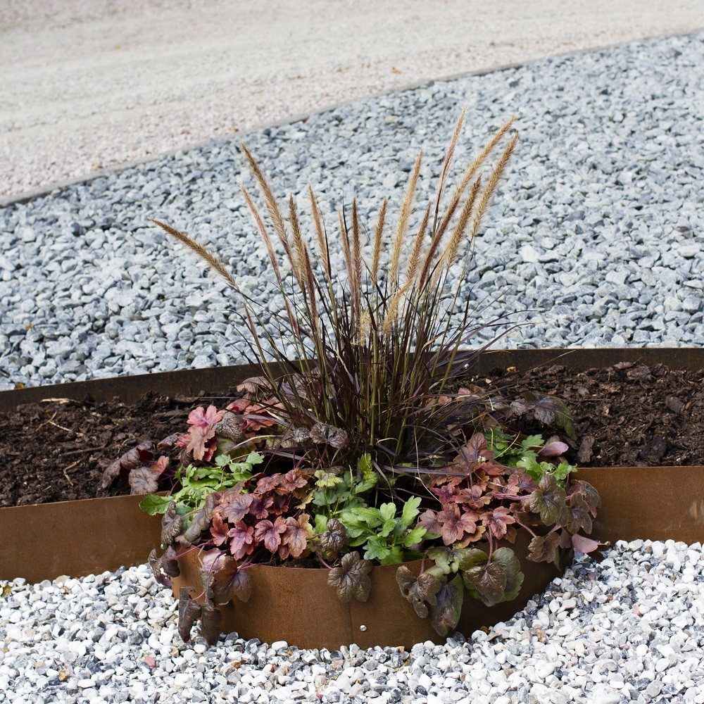 Planteringskant Flexigarden Corten Övergång