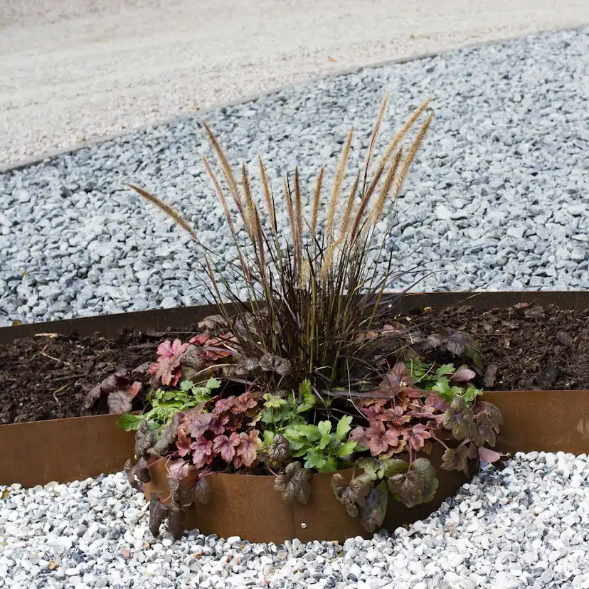 Planteringskant Flexigarden Corten Övergång