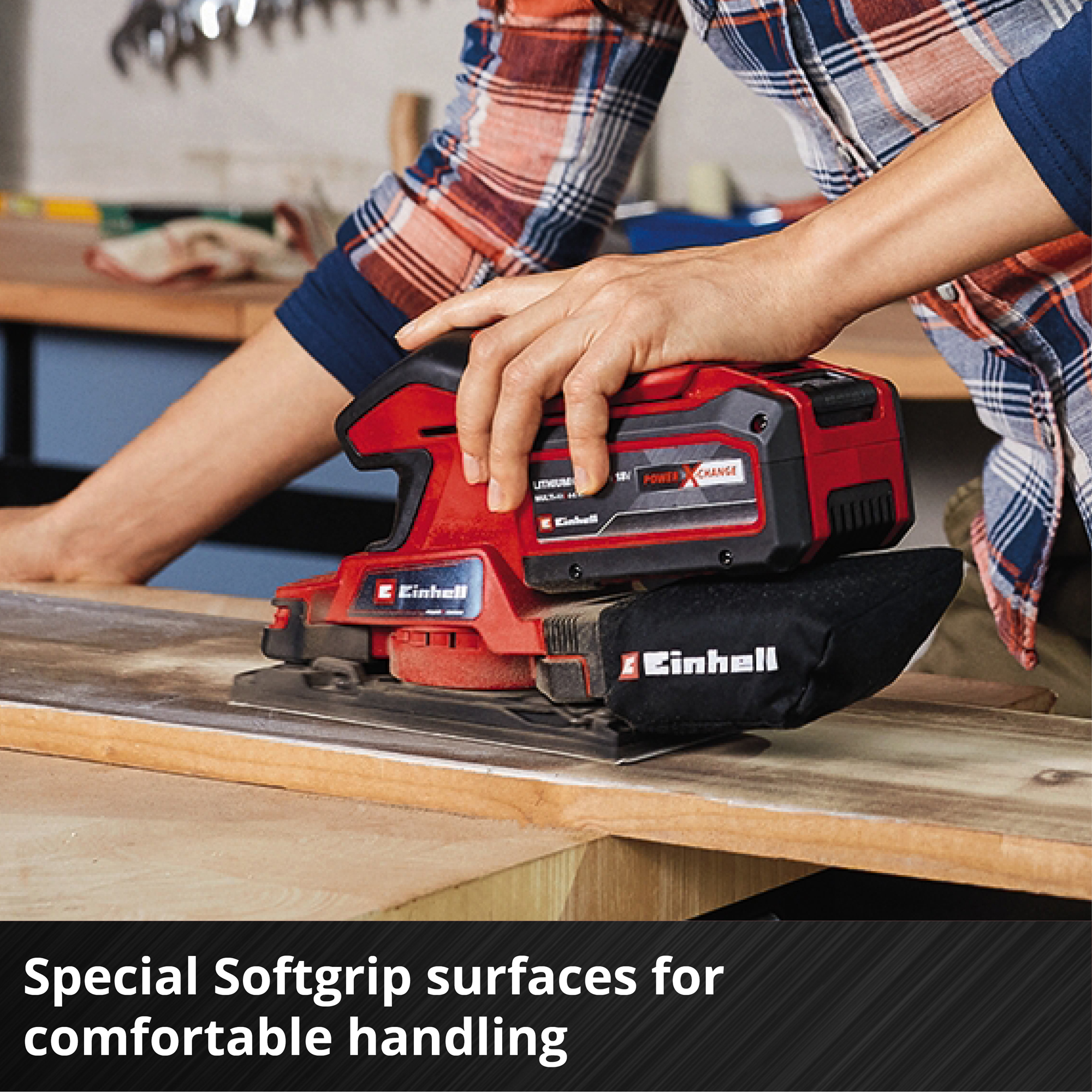 Slipmaskin Einhell TC-OS 18/187 Li 18V Utan Batteri & Laddare