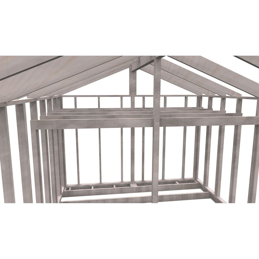 Attefallsstomme Byggstommar 22 grader Med Loft 6000x3940 mm Lösvirke