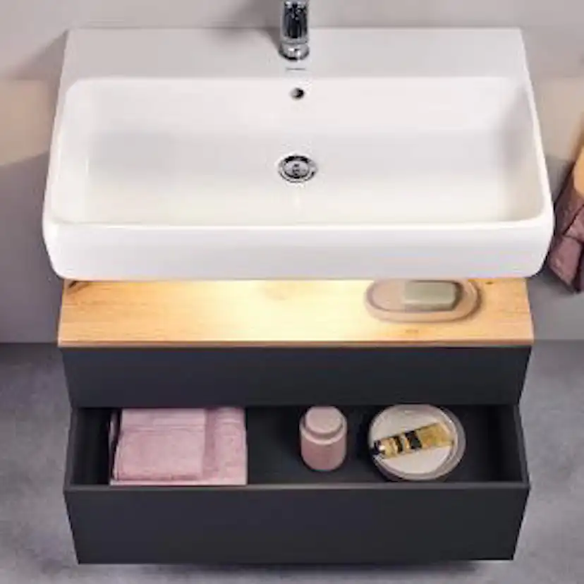 Tvättställsskåp Duravit Qatego med Tvättställ och Lucka