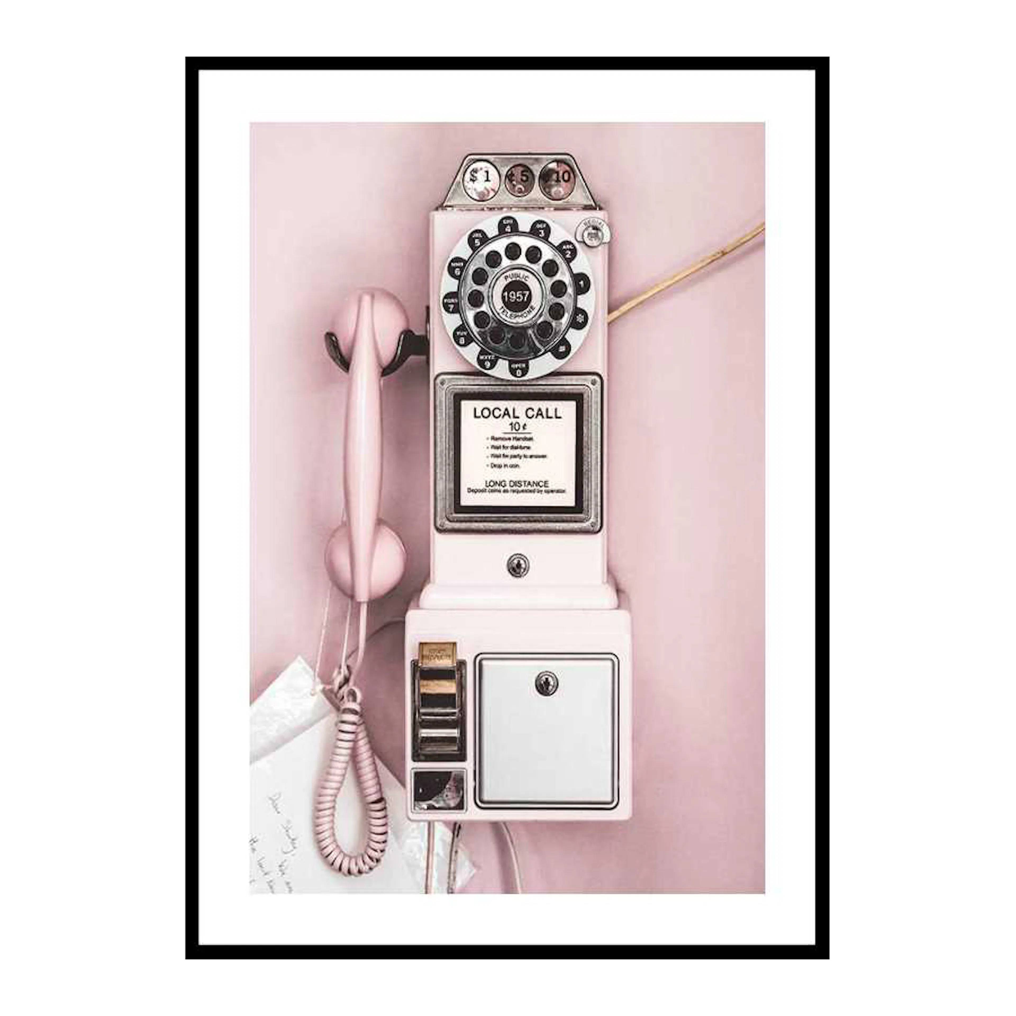Vintage Pay Phone 30x40 cm