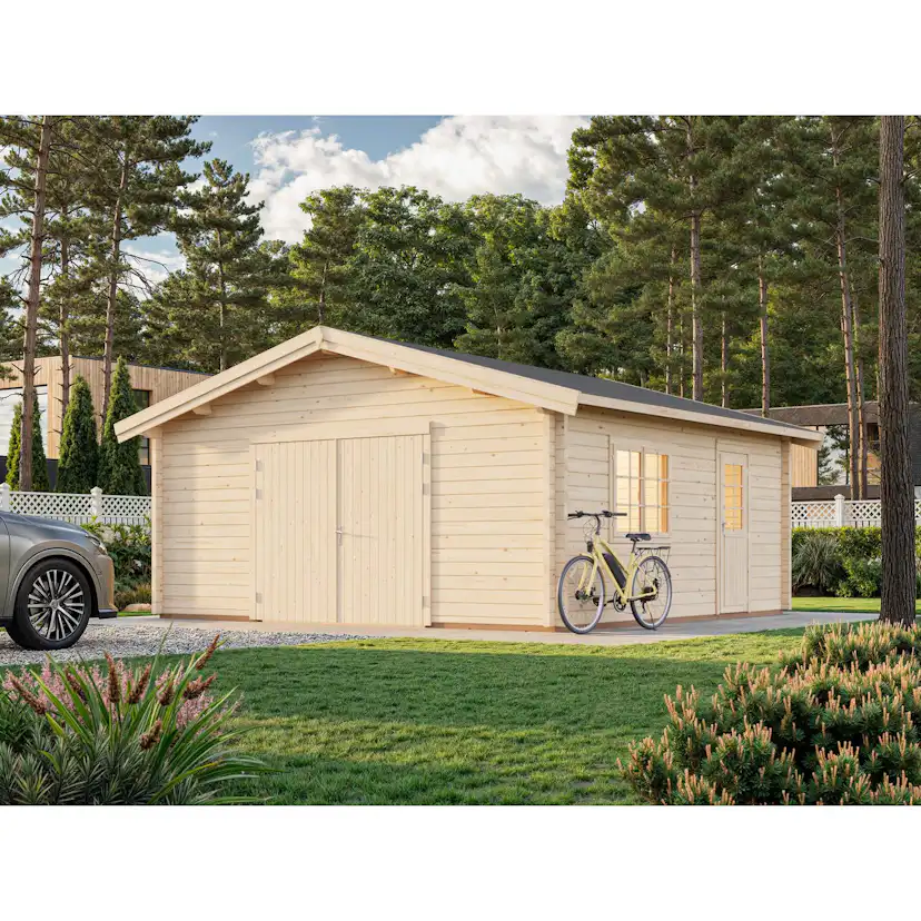 Garage Palmako Roger med Garagedörr 29,2 m2