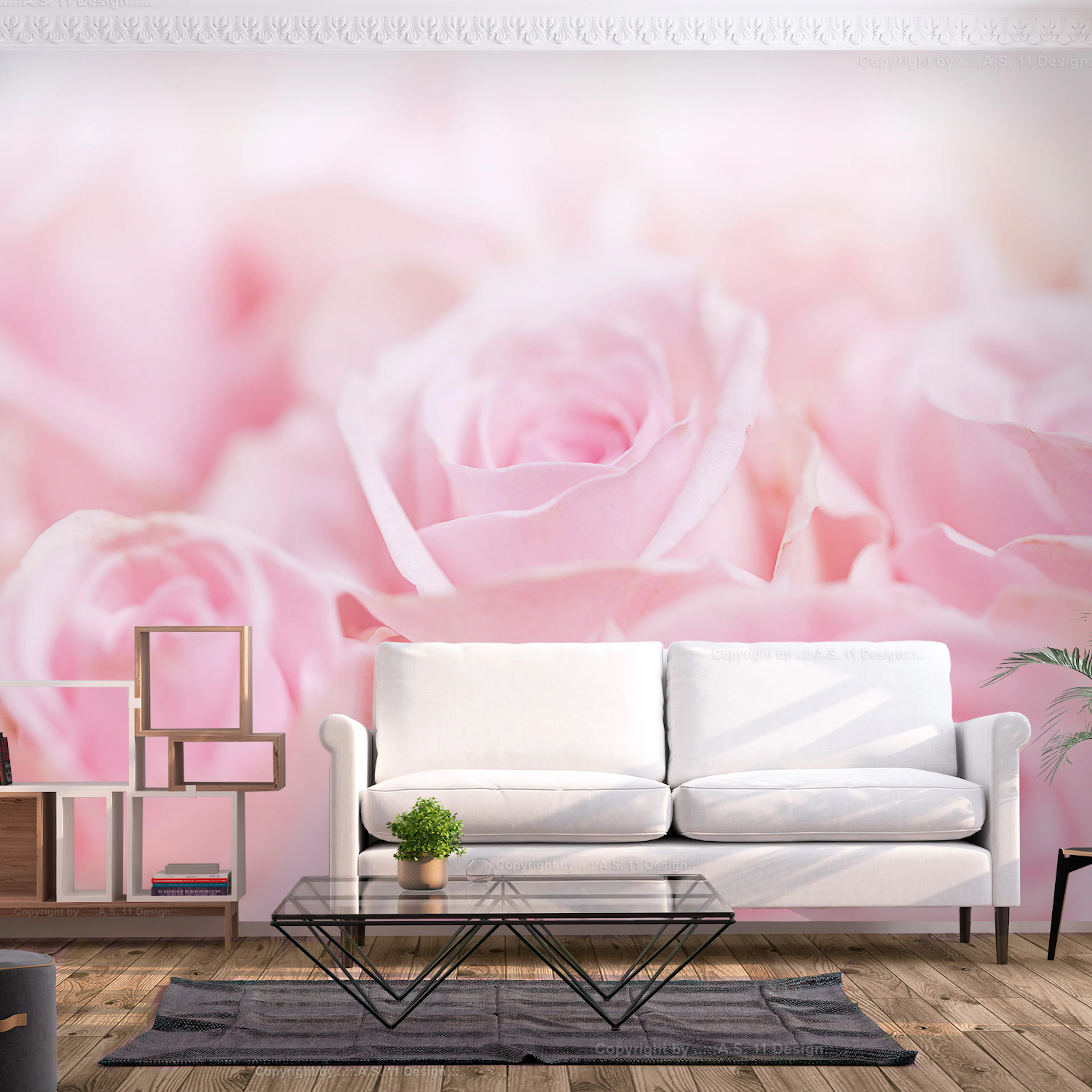 Fototapet - Ocean of Roses 450x315 450x315 cm