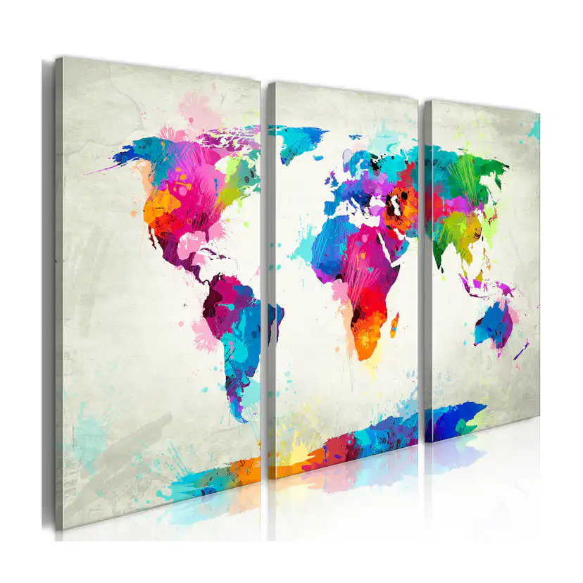 Tavla Arkiio World Map An Explosion Of Colors