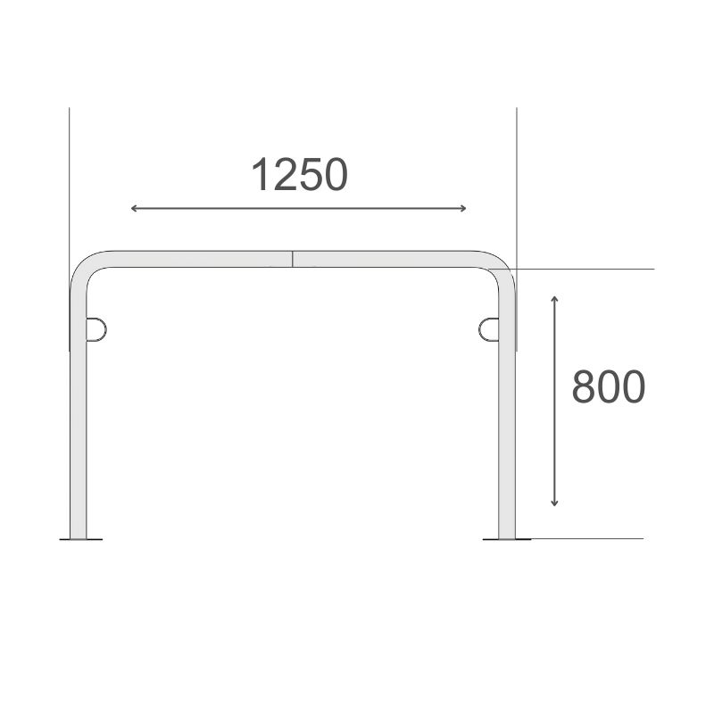 Cykelställ R&R Solutions Economy R30 För 2 Cyklar Golvmonterad
