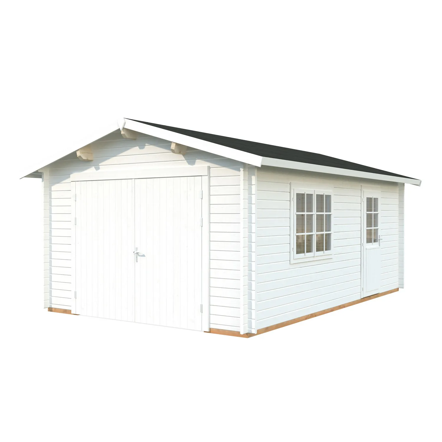 Roger 19,0 m2 mit Holztor PNT9016W2 Vit