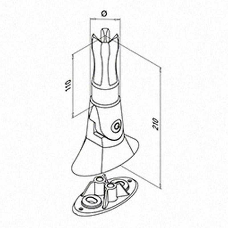 Räckesstolpe Herrljunga Ledstångsfabrik Ställbar Inomhus