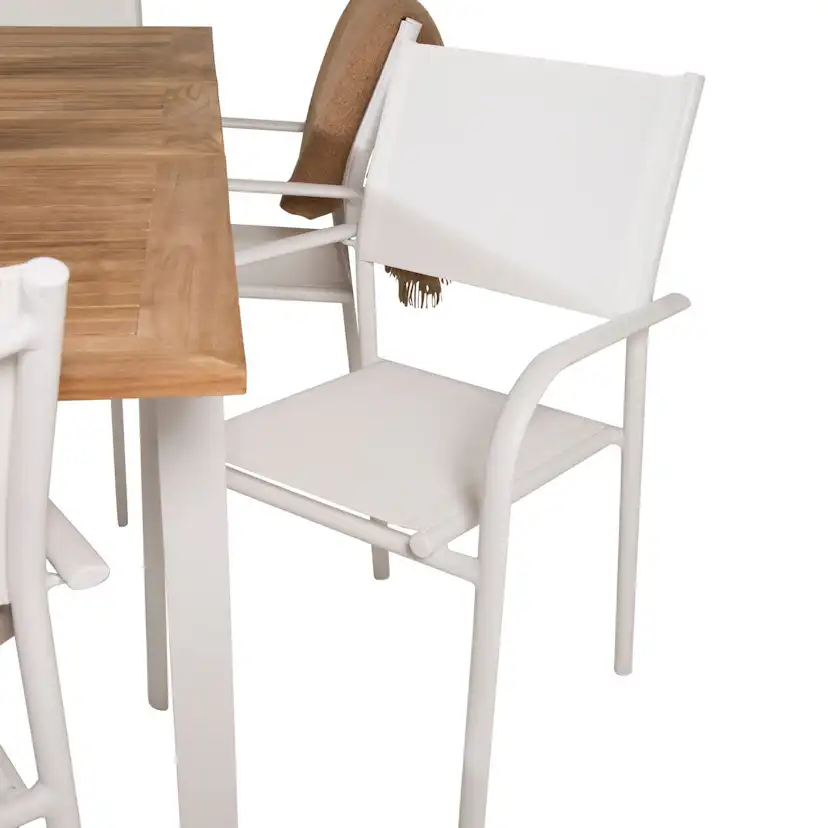 Matgrupp Venture Home Perla 152/210 med 6 Siri Matstolar