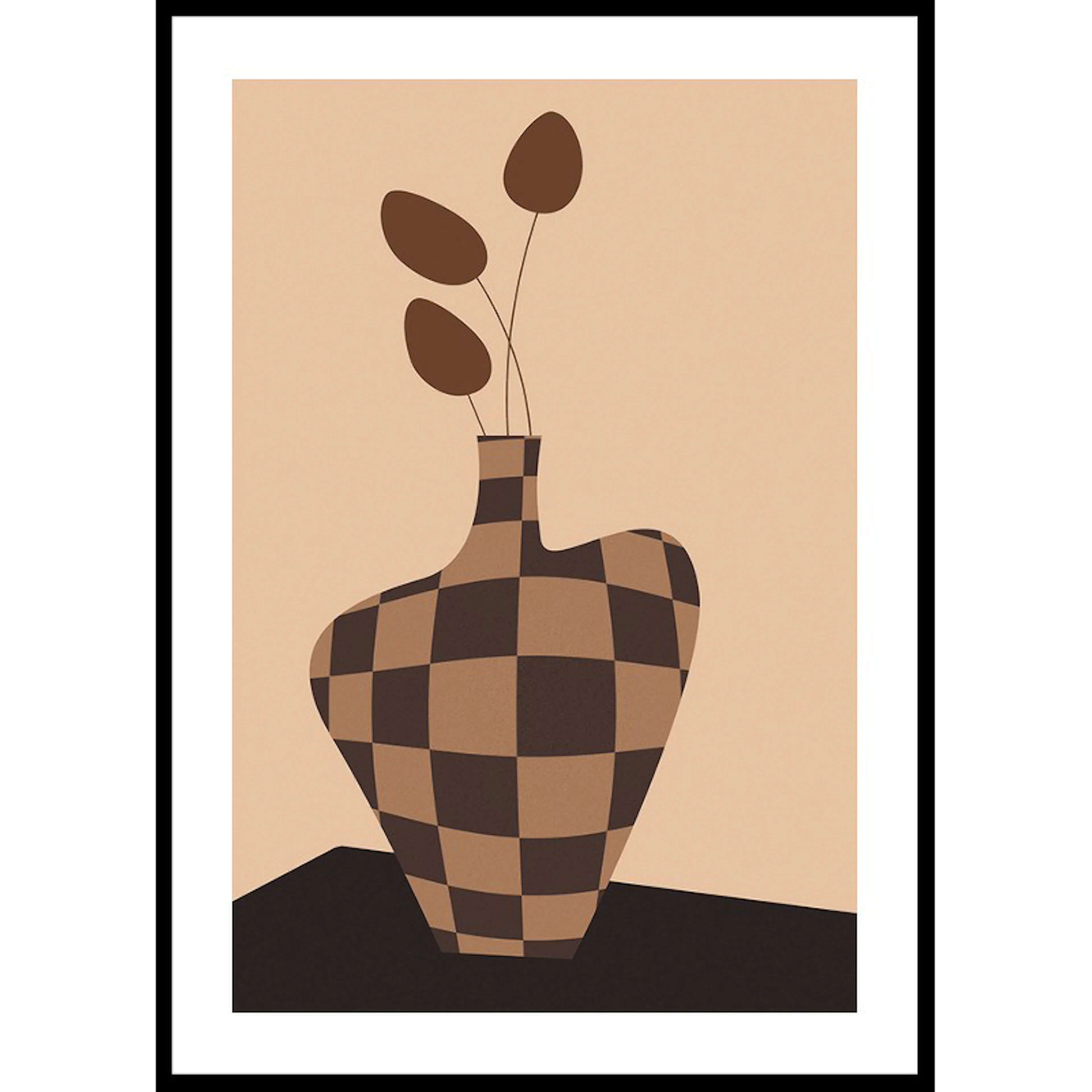 Poster Gallerix Checkered Vintage Vase No2