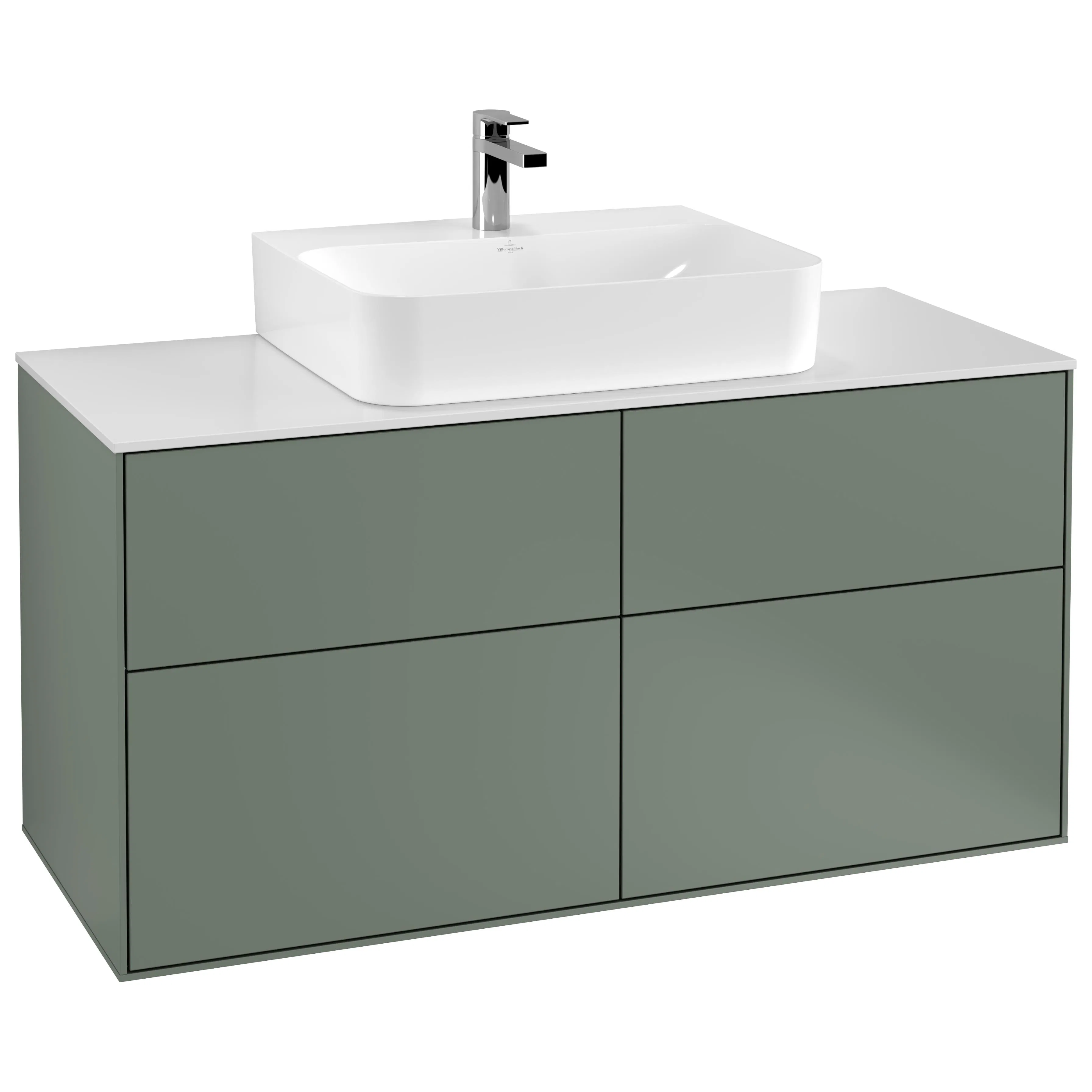 Tvättställsskåp Villeroy & Boch Finion med 4 Lådor och Bänkskiva för Centrerat Tvättställ