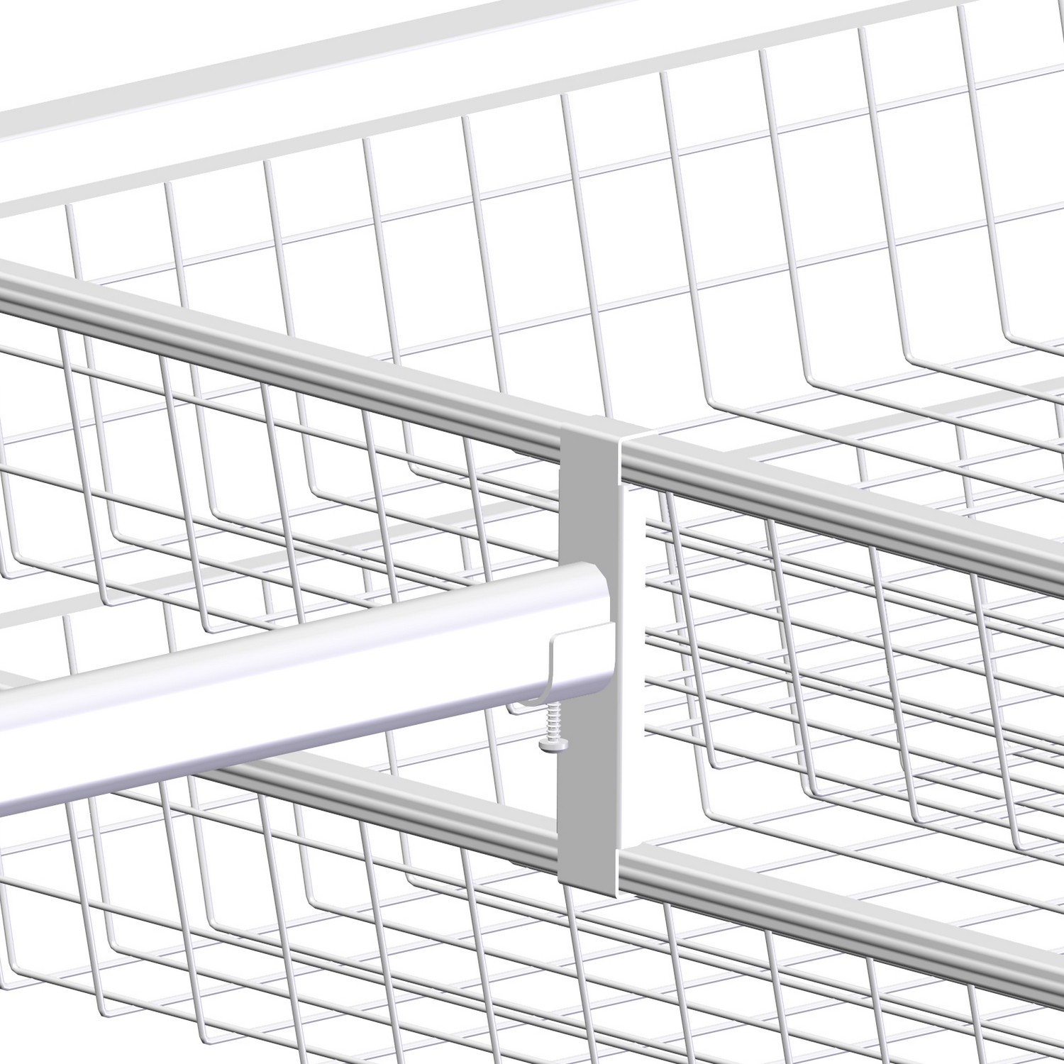 Klädstångsfäste Lundbergs Wide Stativ Vit 2-Pack