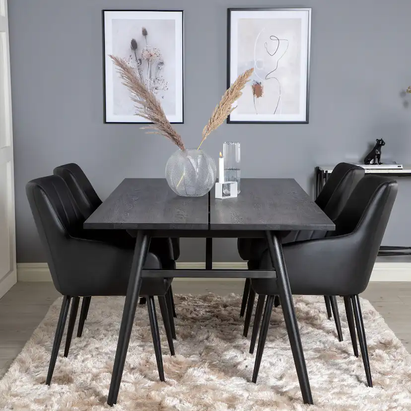 Matgrupp Venture Home Sleek med 4 Comfort stolar