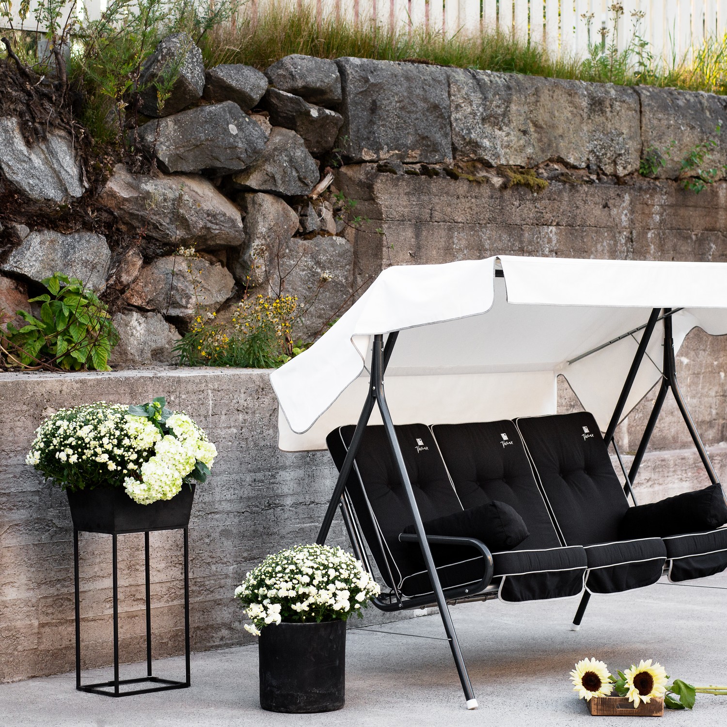 Suvi 3- pers. hammock, 71B-1 Grå/Svart