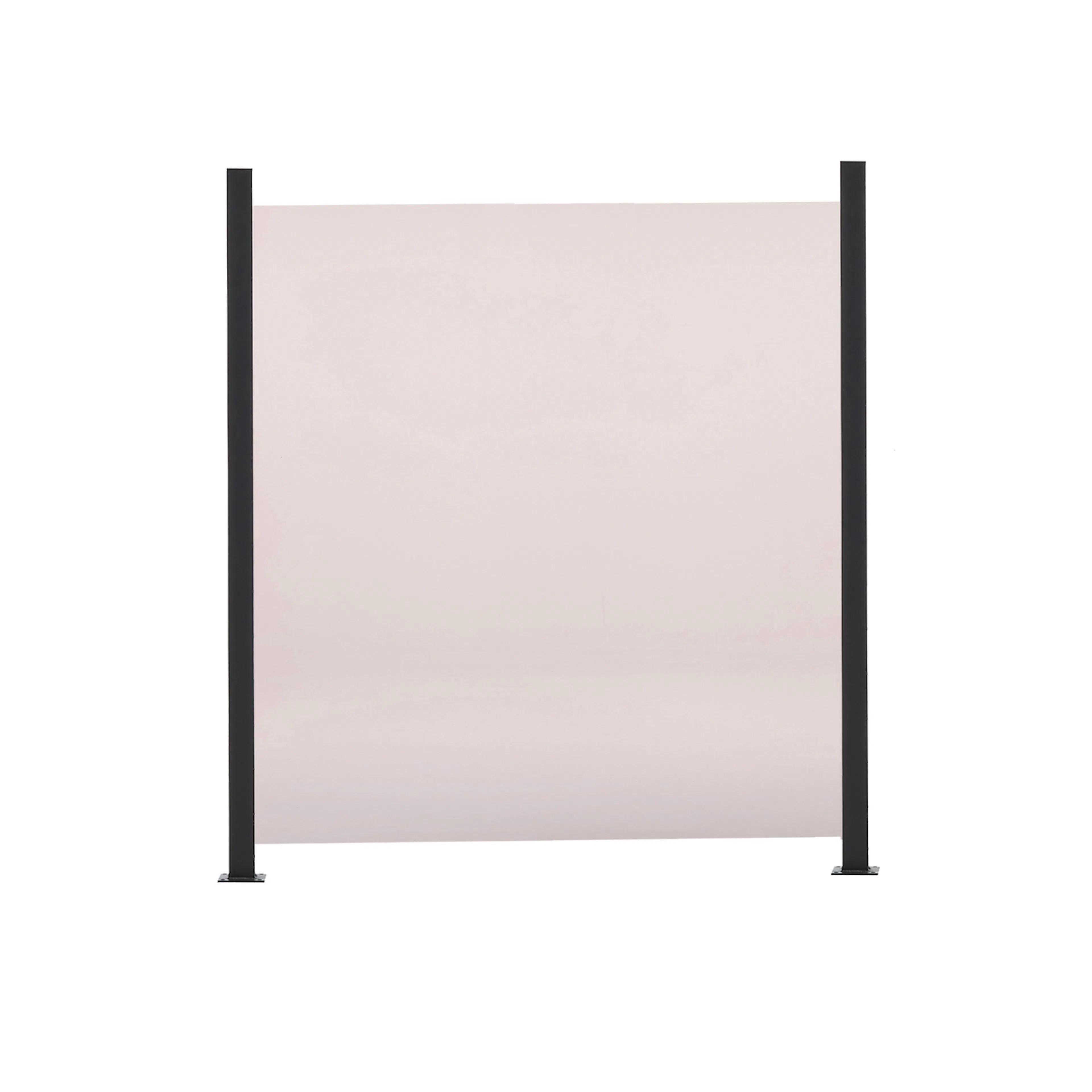 GLASFENCE 100x100 CM 6MM SMOKED W/ALULIST 1 MODUL INCL. 2 MU 100x100 cm, 1 Modul + 2 Stolpar
