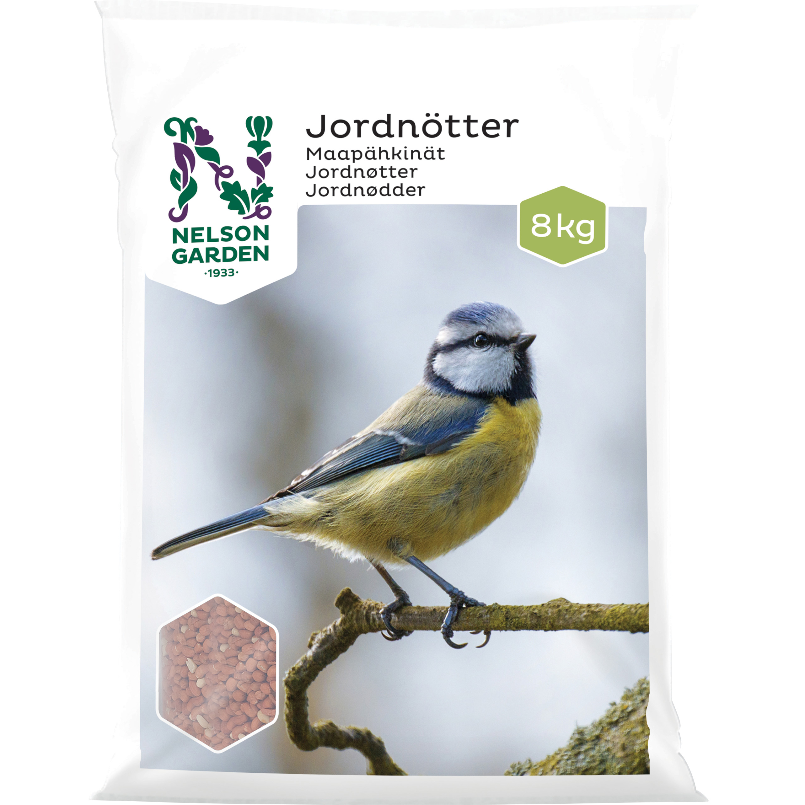 Fågelmat Nelson Garden Jordnötter 8 kg