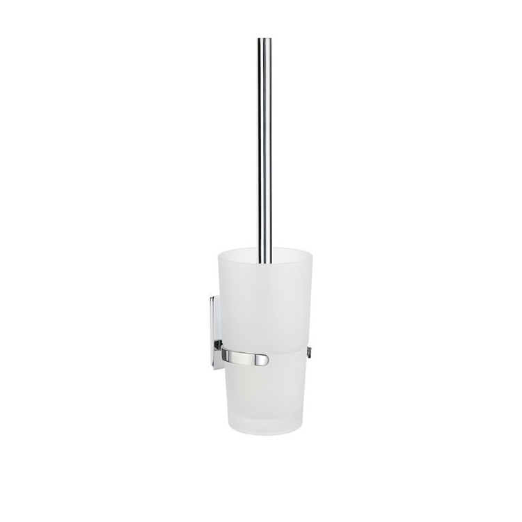 Toalettborste Smedbo Pool ZK333 Krom/Frostat Glas