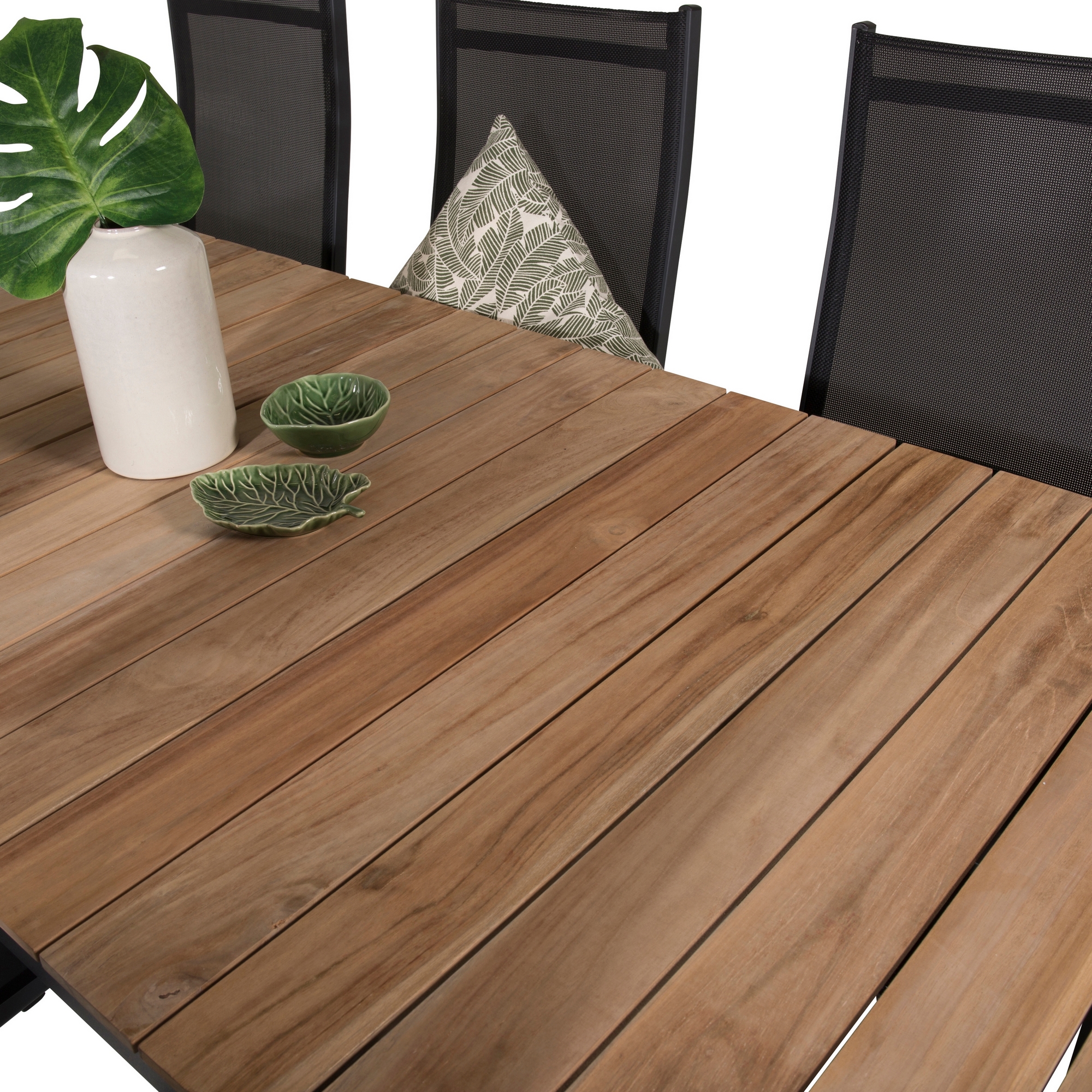 Matgrupp Utomhus Venture Home Meya 160/240 med 8 Copacabana Trädgårdsstolar