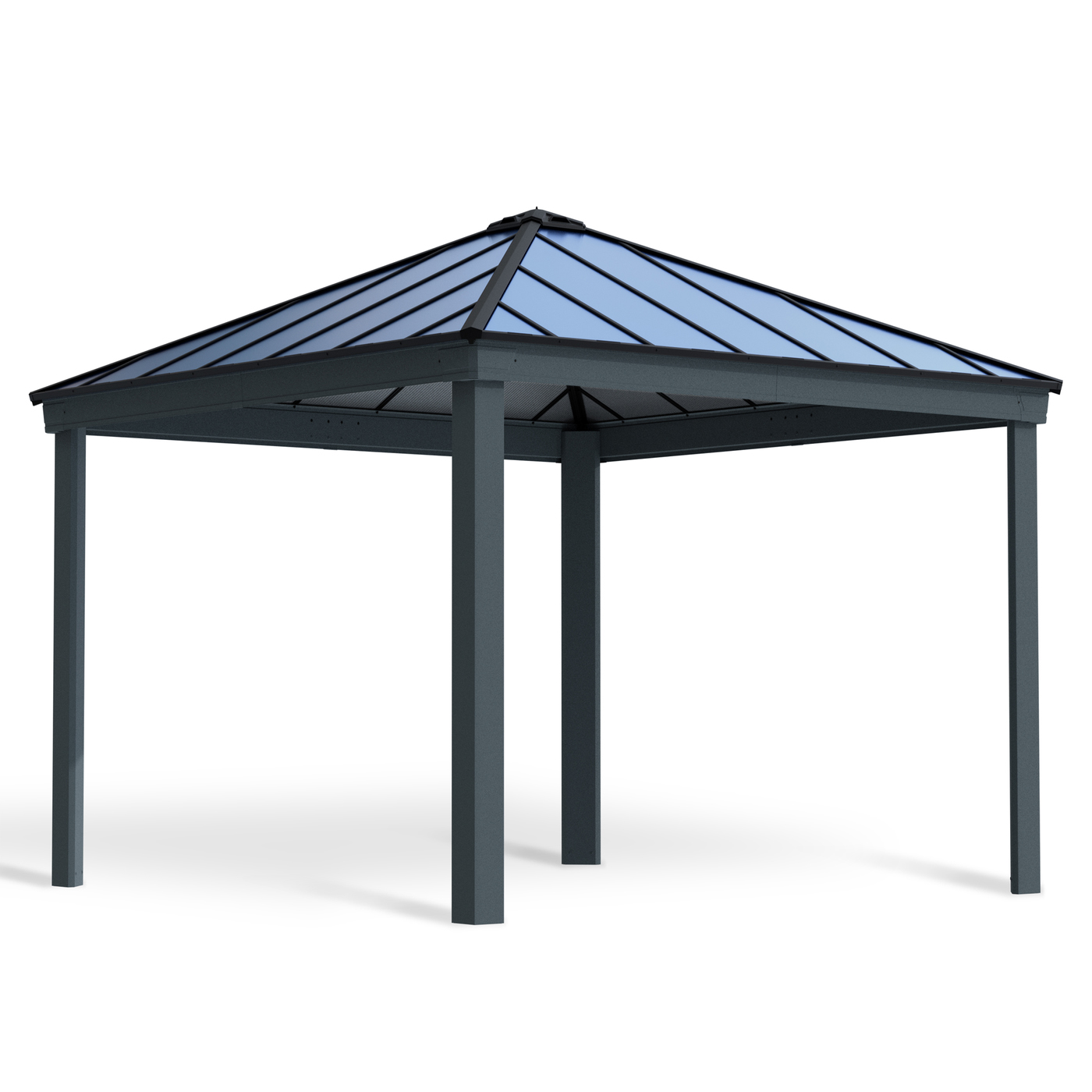 Paviljong Canopia By Palram Dallas 4,2 x 4,2m Antracitgrå