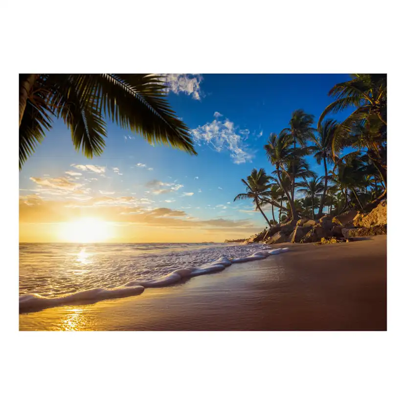 Självhäftande fototapet - Tropical Beach 245x175 Storlek: 245x175 cm