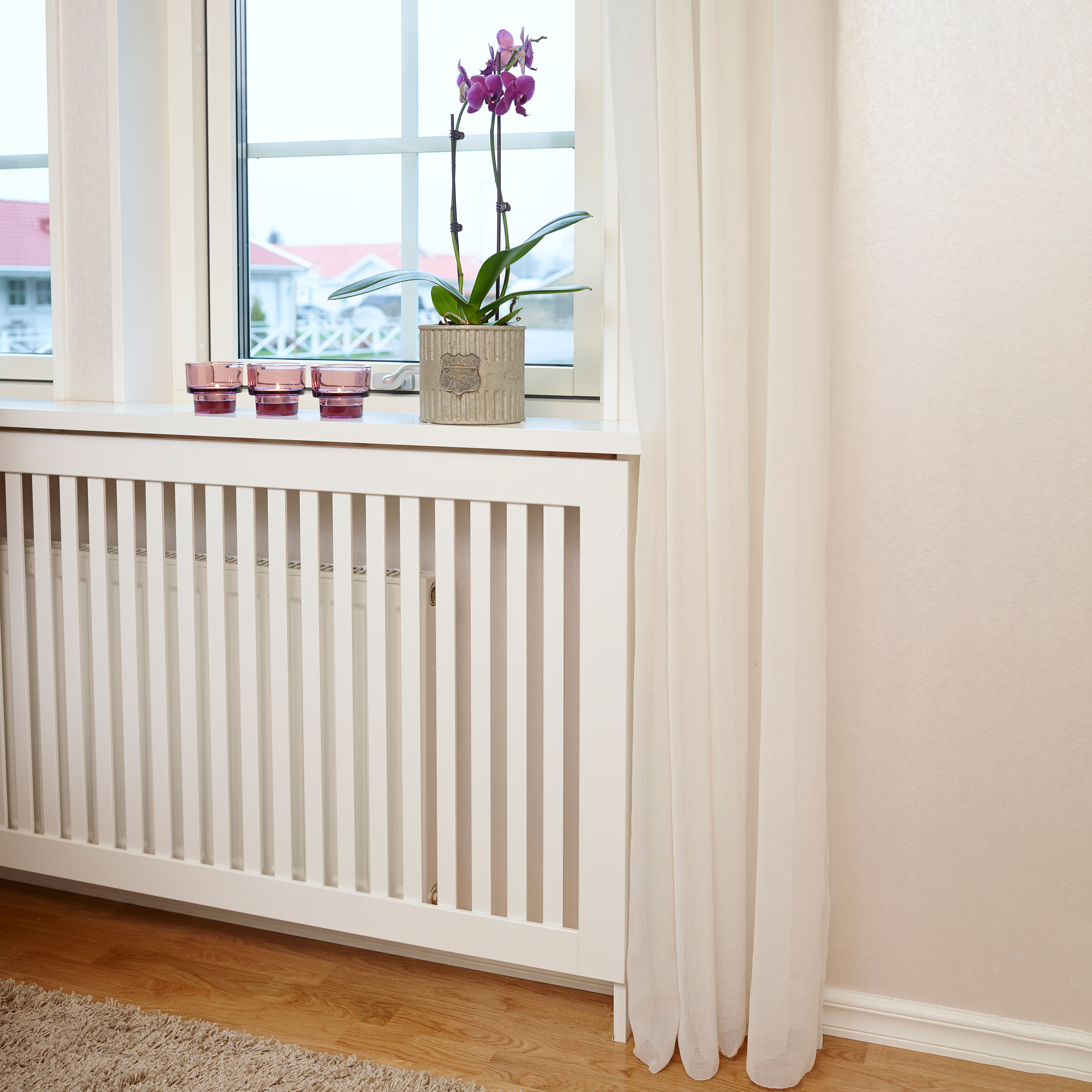 Elementskydd Elsa vit 1550x700 mm B: 1550 mm