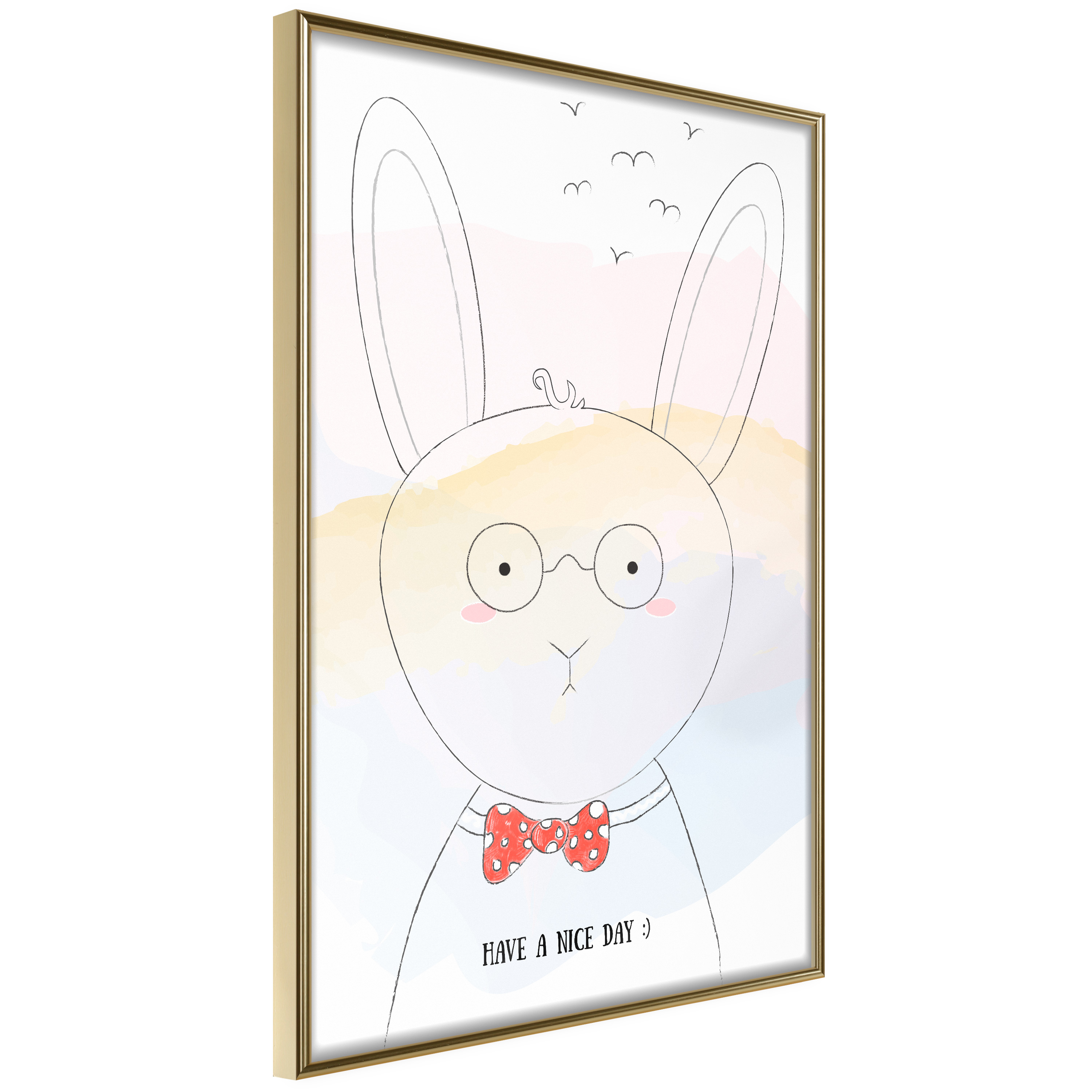 Poster Artgeist Affisch Greetings from Rabbit