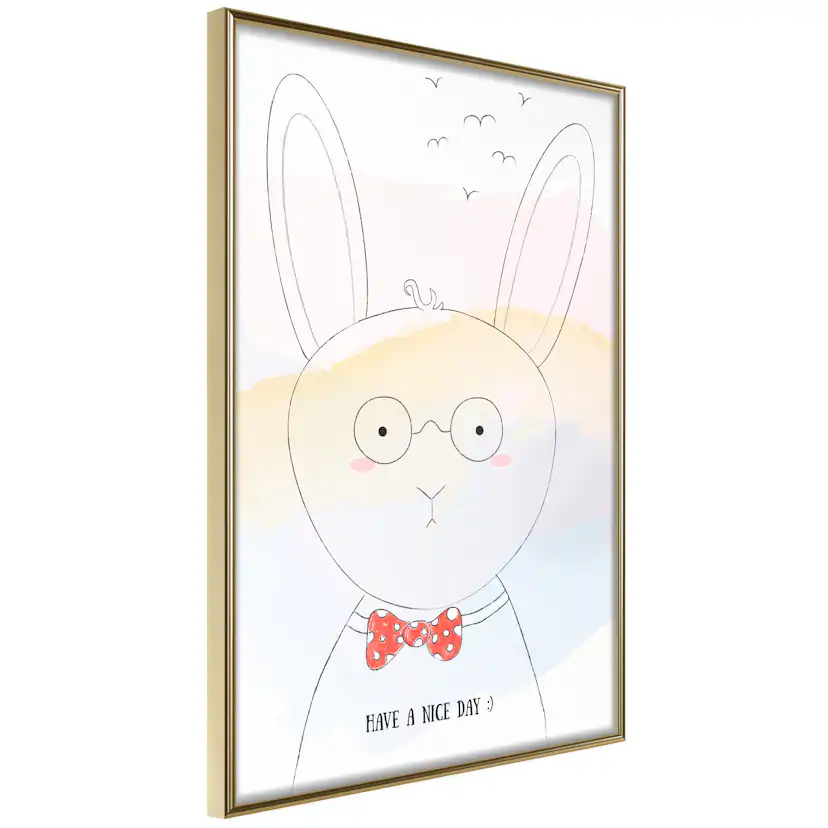 Poster Artgeist Affisch Greetings from Rabbit