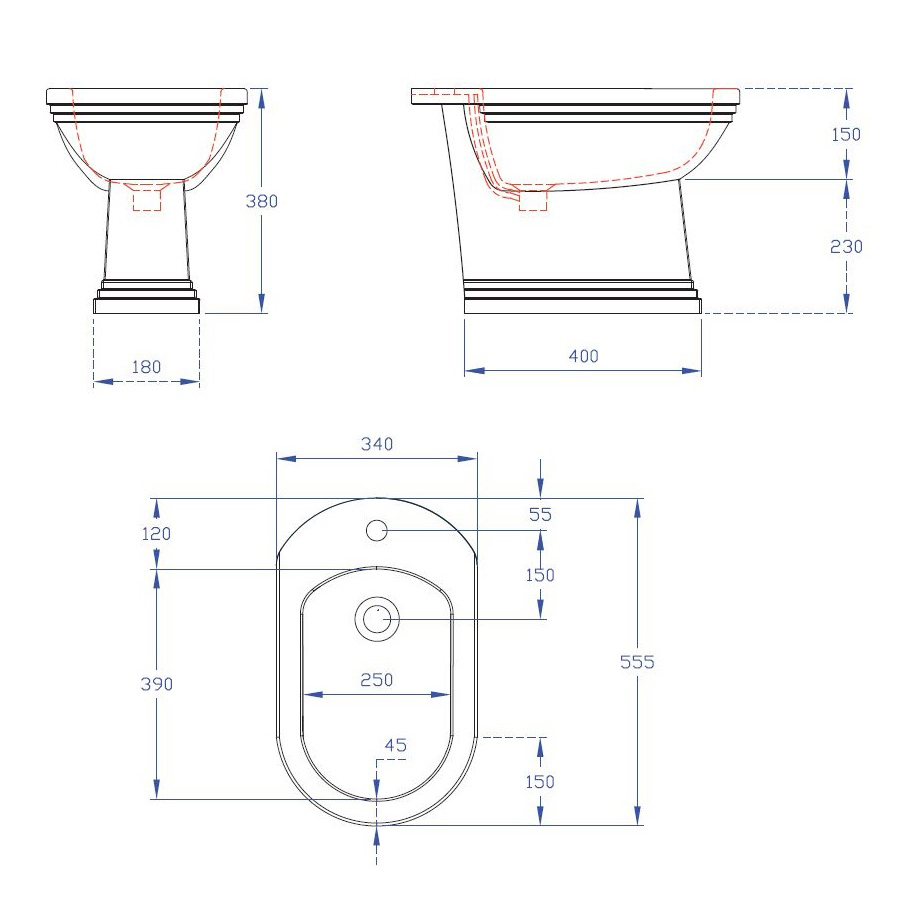 Bidé Imperial Astoria Deco