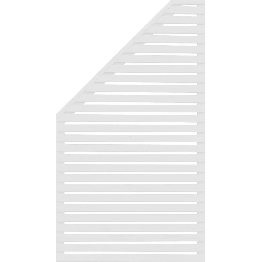 Skärm Horizont 3, 79x159x89 vänster vit FSC (B) Vänsterutförande, Vit