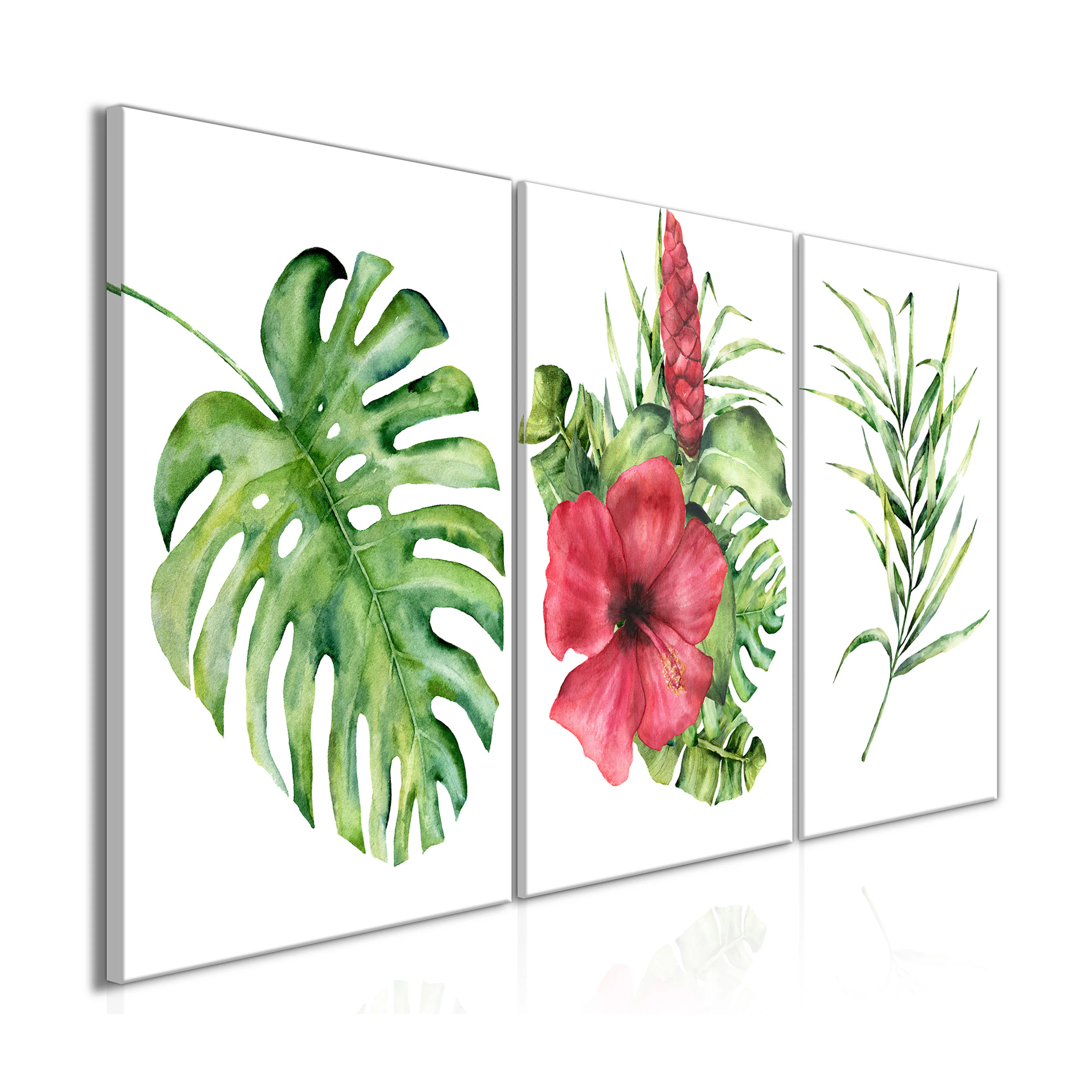 Tavla Arkiio Red Hibiscus 3 delar 120x60