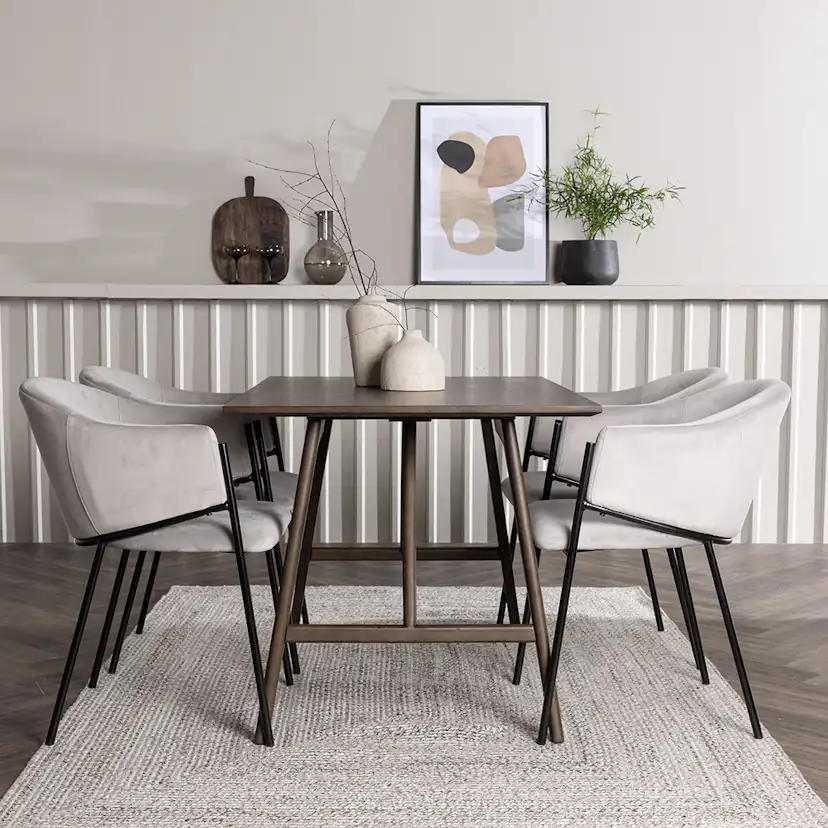 Matgrupp Venture Home Kaseidon med 4 st Evelina stolar