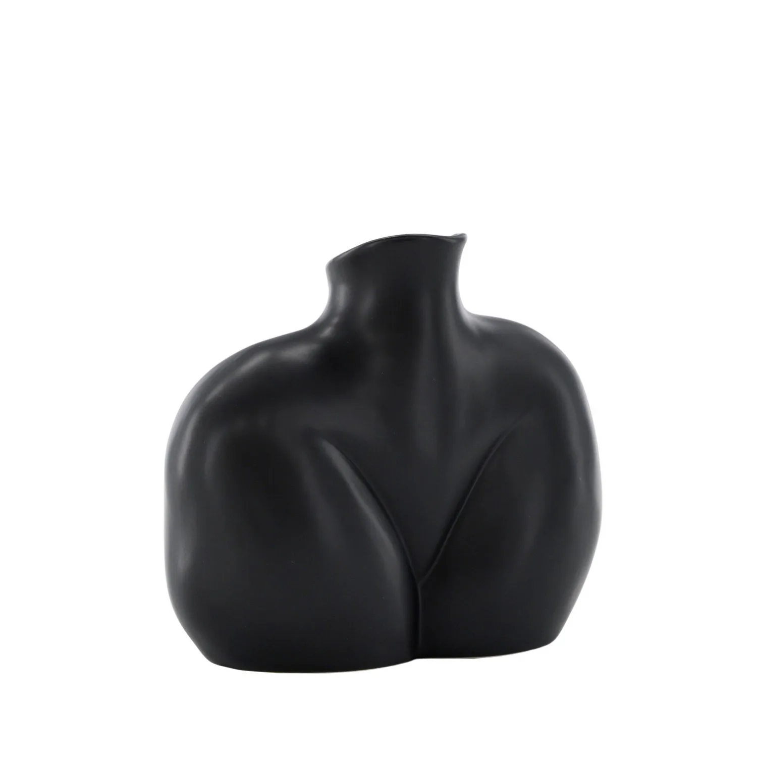 Harvey Vase - Matte Black - 17*10*15Hcm Svart