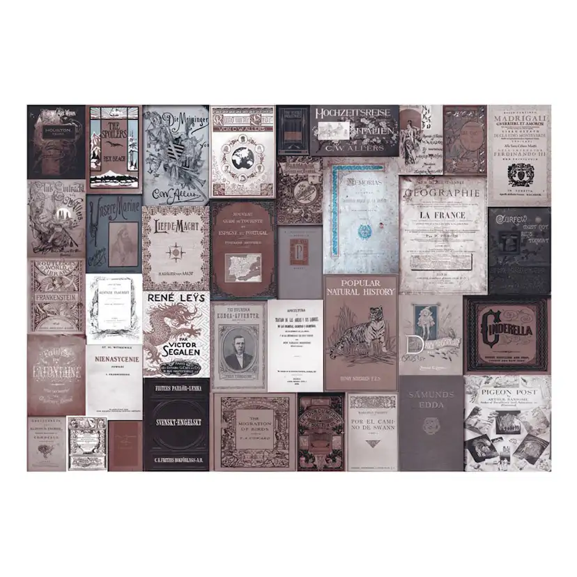 Fototapet Arkiio Självhäftande Retro Style Books