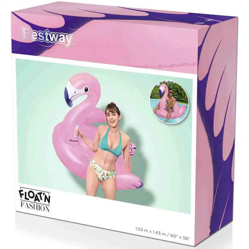 Badmadrass Bestway Luxury Flamingo