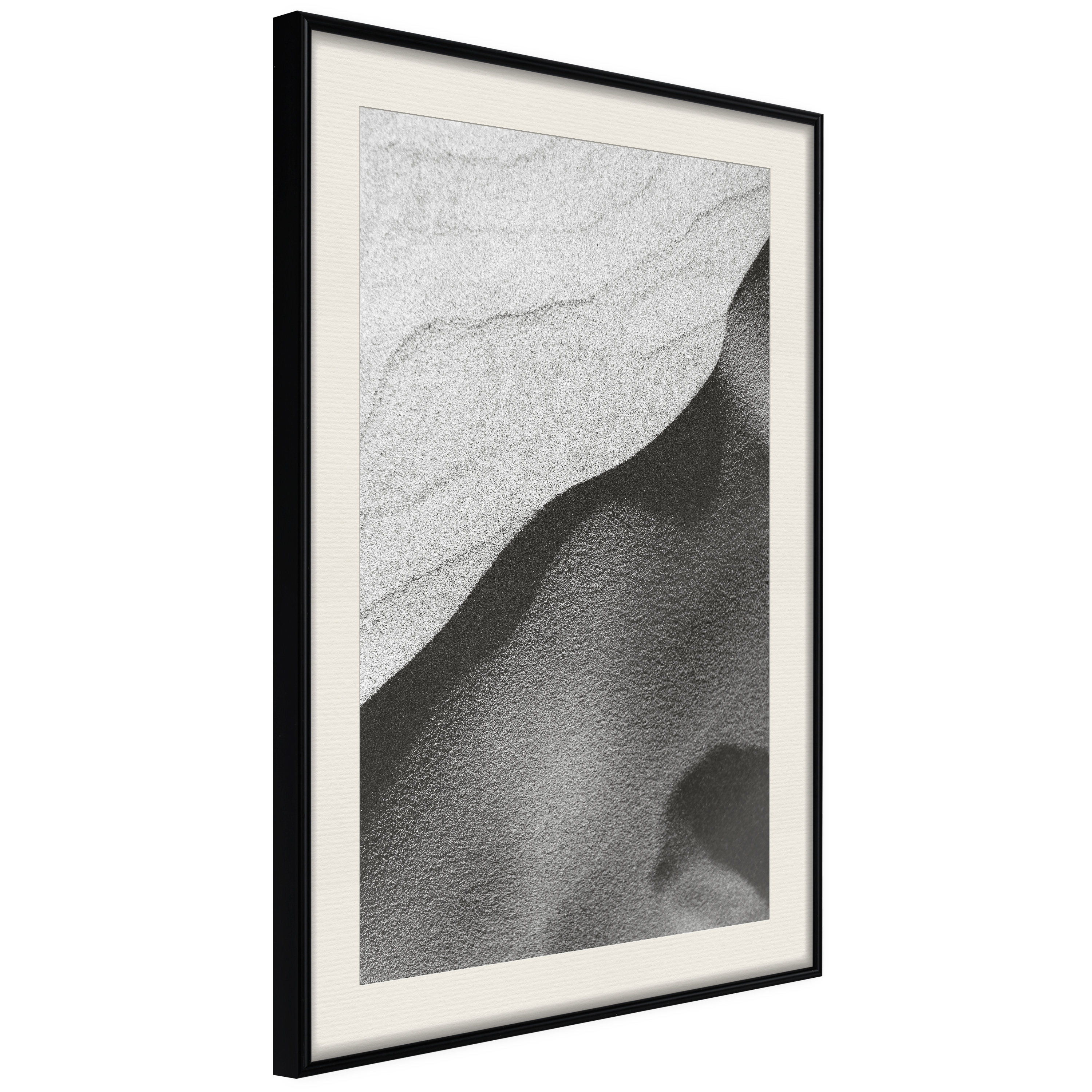 Affisch - Dunes [Poster] 30x45 Svart ram med passepartout, 30x45 cm