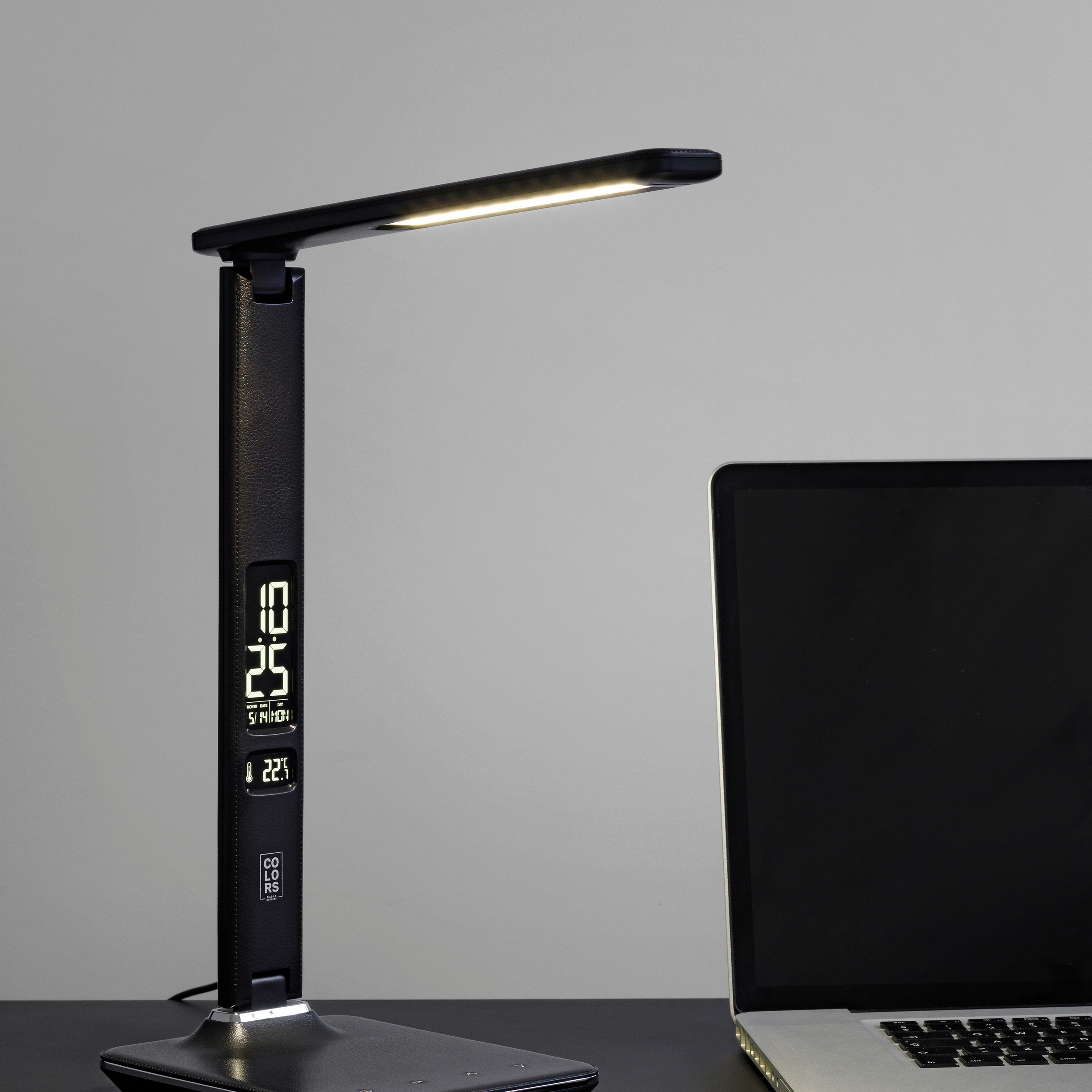 Bordslampa Halo Design Office Watch & Light Svart