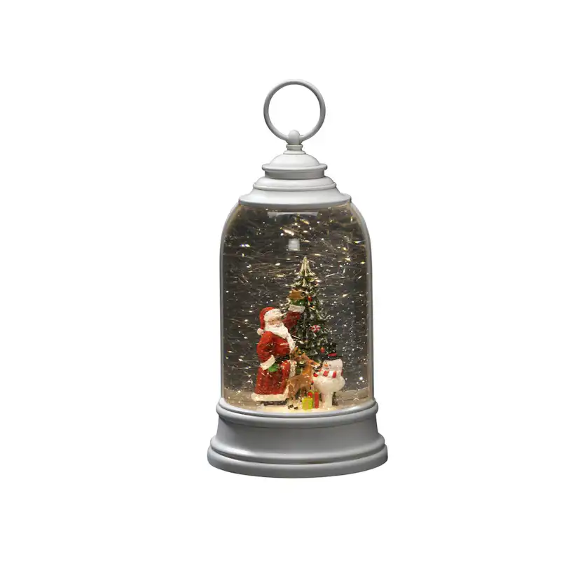 Lykta Gnosjö Konstsmide B/O Vattenfylld Tomte & Snögubbe
