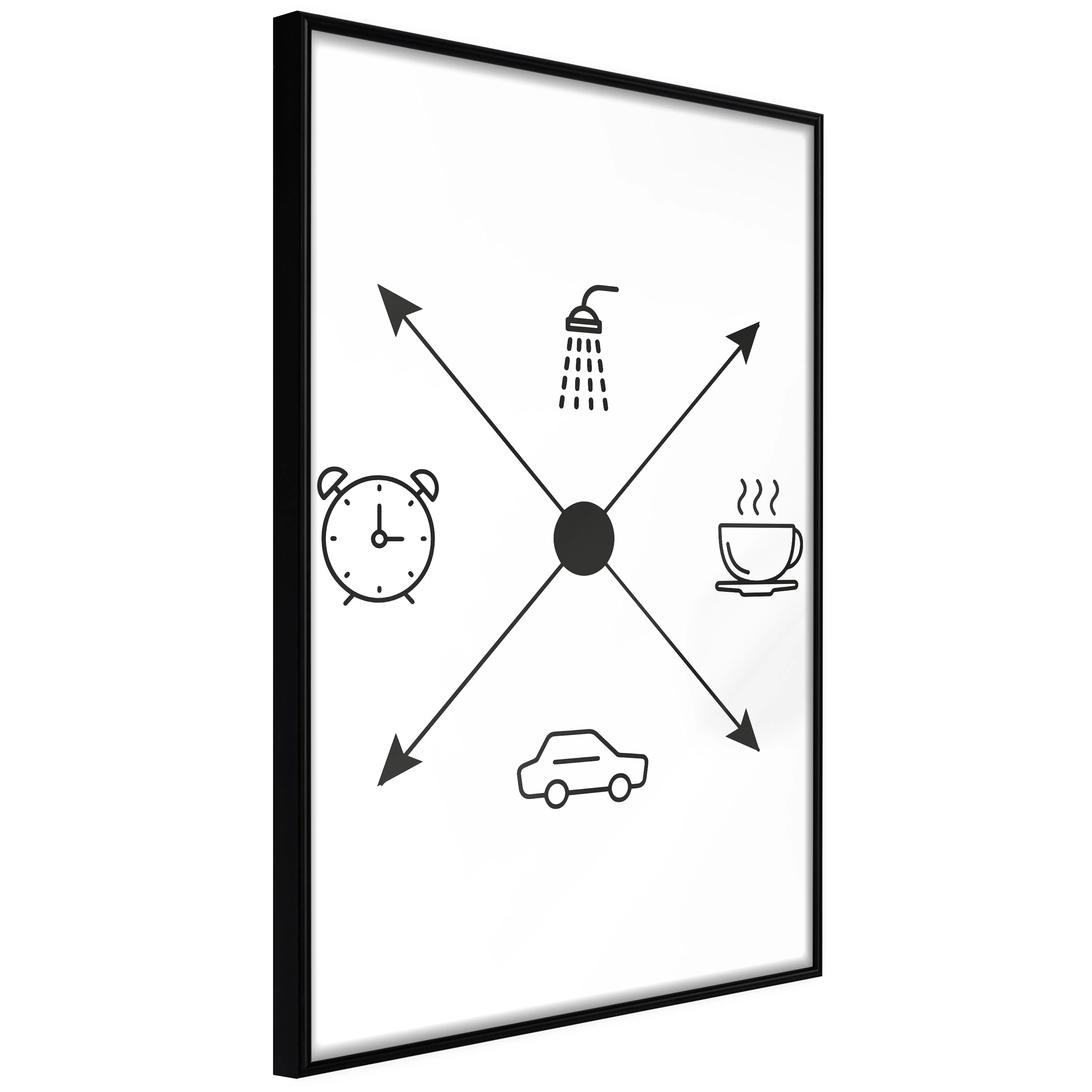 Affisch - Daily Schedule [Poster] 40x60 Svart ram, 40x60 cm