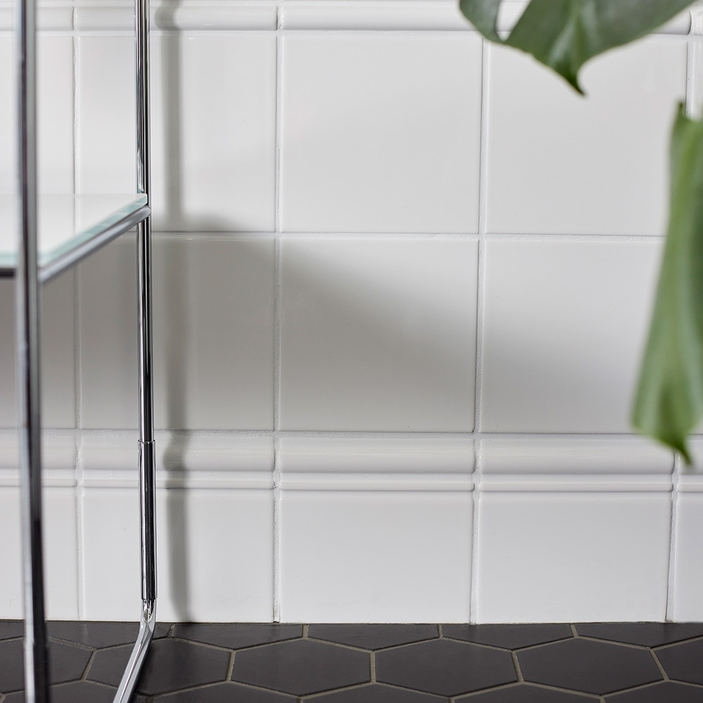 Kakel Konradssons Evolution Skirting Vit Blank 15x15 cm